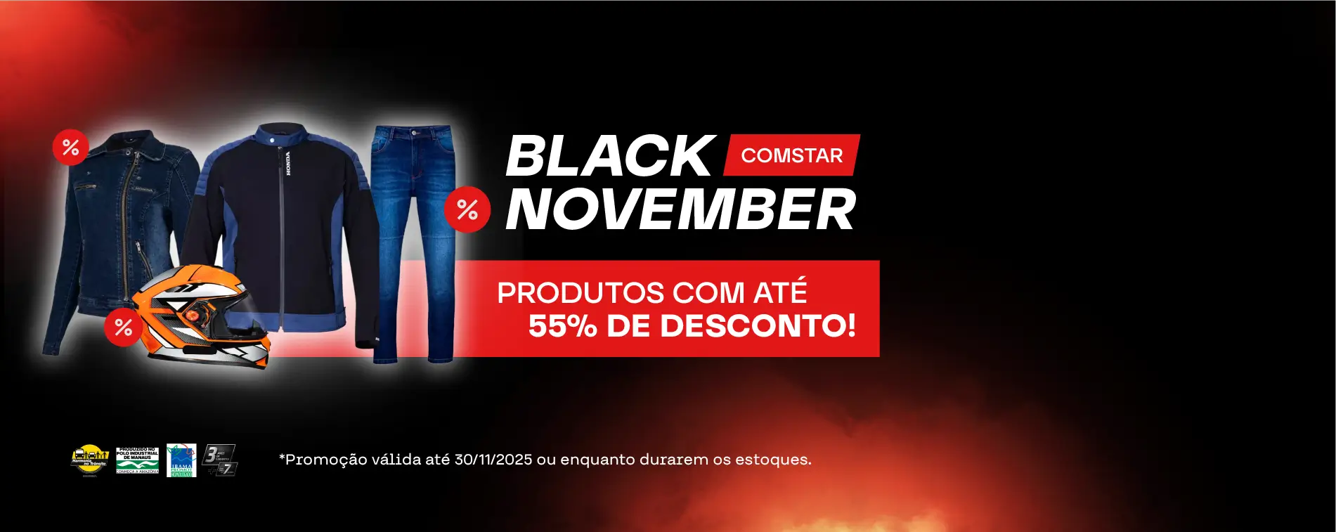 Banner Black November Honda Store