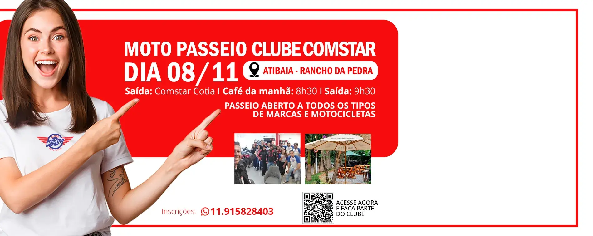 Passeio Clube Comstar - Dia 08/11